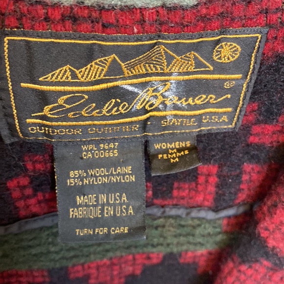 Vintage Eddie Bauer Wool Southwest Jacket Coat - Picture 4 of 6